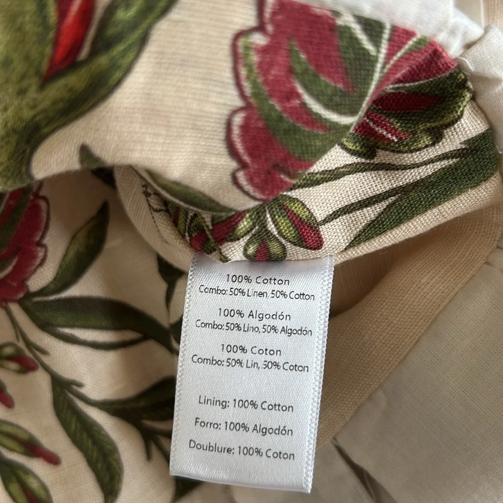 Autumn Adeigbo Giada Linen Peplum Top 6 - Picture 7 of 8